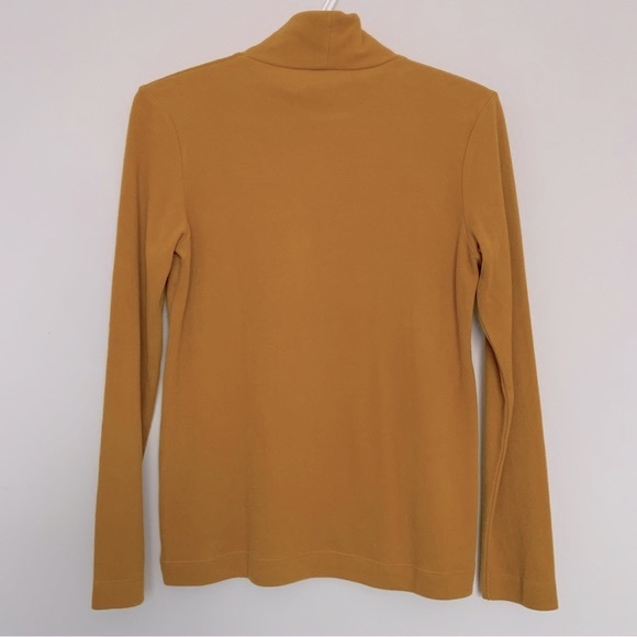 Casual Winter HEATTECH Fleece Long Sleeve Turtle Neck Top in Autumn Yellow (M) - Picture 2 of 4
